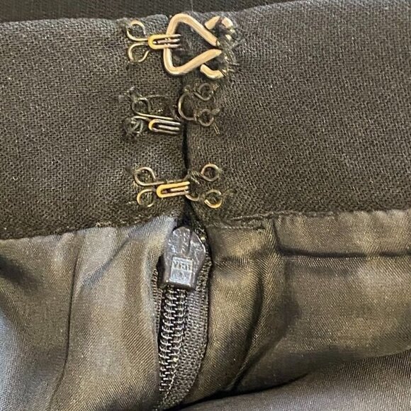 Vintage Y2k Michael Kors Navy Blue Virgin Wool Blend Knee-Length Skirt Size 12 - Picture 8 of 8